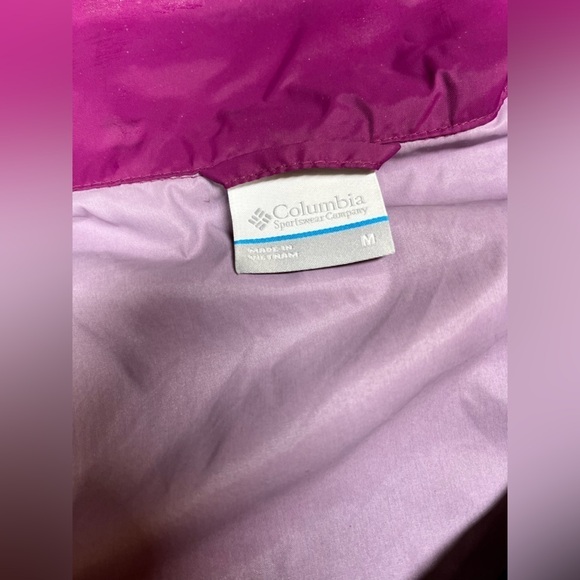 Columbia Women’s Fill Zip Purple Windbreaker Jacket Womens Size M - Picture 2 of 7
